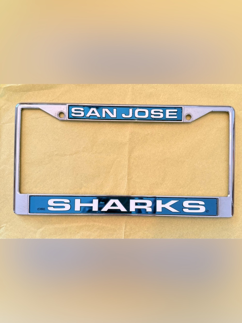 NHL San Jose Sharks Hockey License Plate Frame